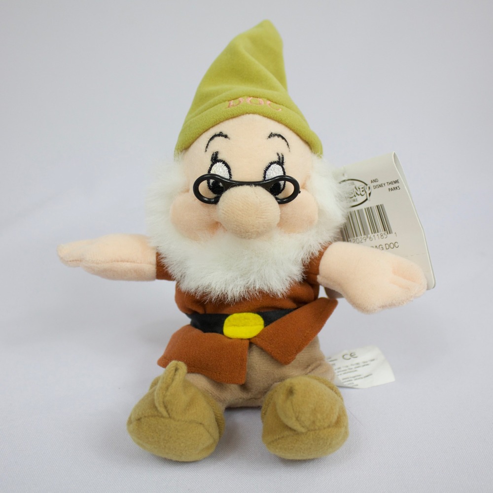 NWT Disney Store Snow White & the Seven Dwarves Doc Plush Mini Bean Bag